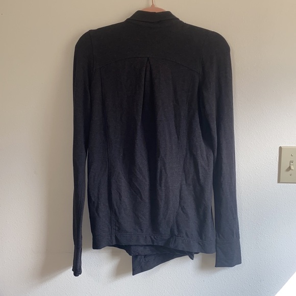 Lululemon Coast Wrap Heathered Gray Size 4 Cardigan Sweater - Picture 5 of 6